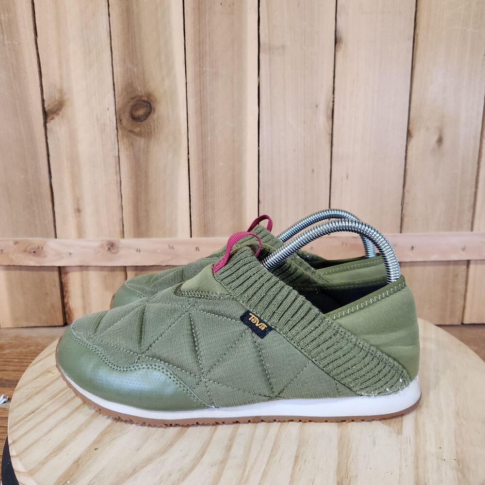 Teva ReEmber Moc Slip-On Shoes Womens 9 Green Quilted House Slippers 1125471